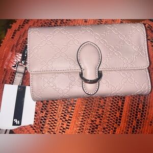 9W Chic Pinkish Cream Clutch Wallet.